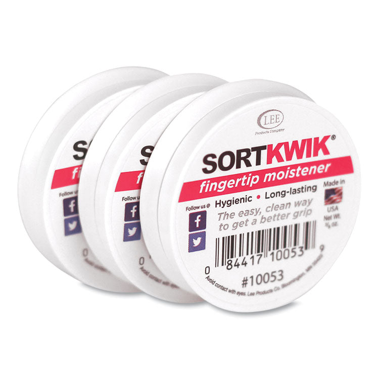 LEE - Sortkwik Fingertip Moisteners, 0.38 oz, Pink, 3/Pack