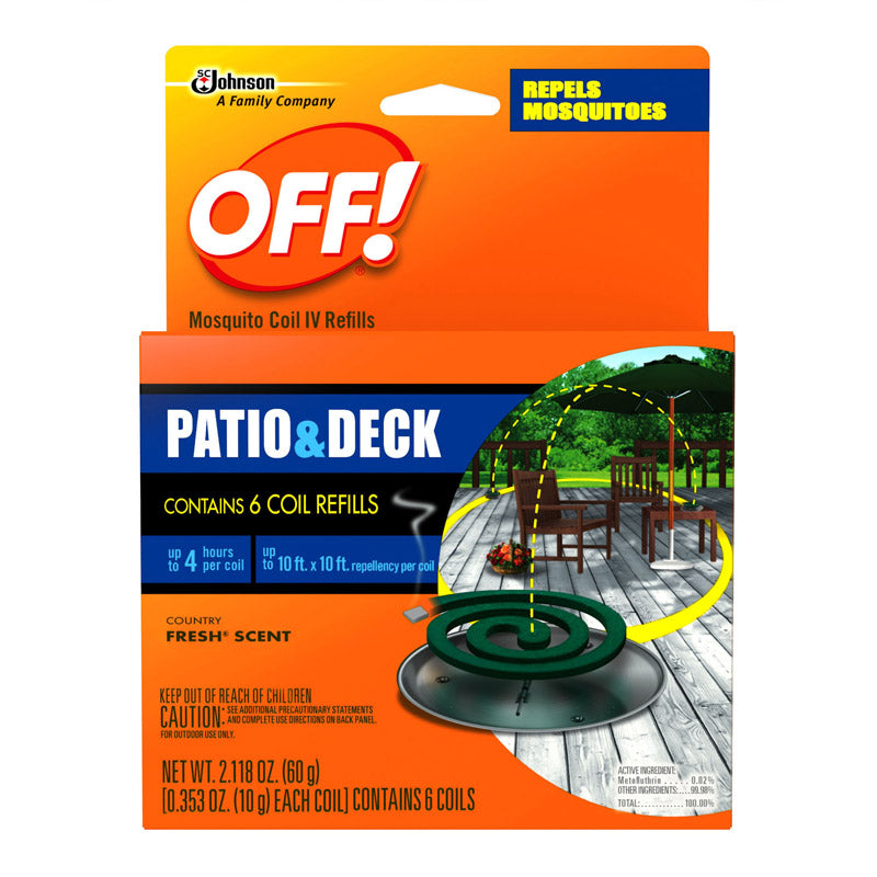 OFF! - OFF! Insect Repellent Refill Coil For Mosquitoes 2.118 oz - Case of 6