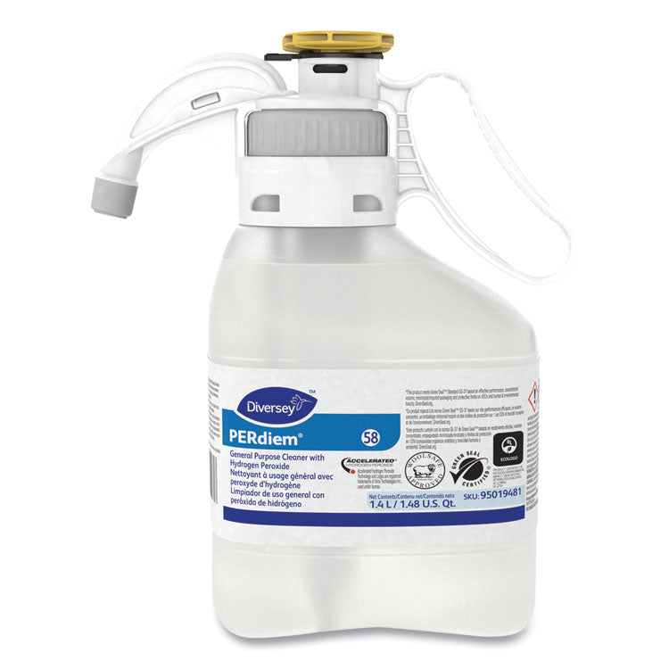 Diversey - PERdiem Concentrated General Cleaner with Hydrogen Peroxide, 47.34 oz, Bottle, 2/Carton