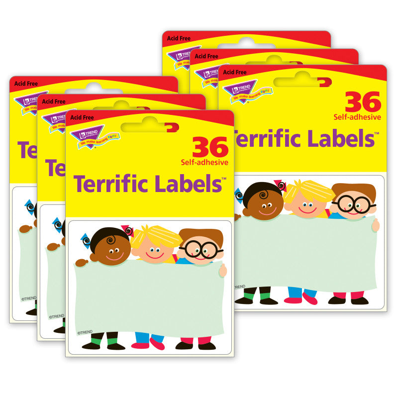 TREND - TREND Kids Terrific Labels™, 36 Per Pack, 6 Packs