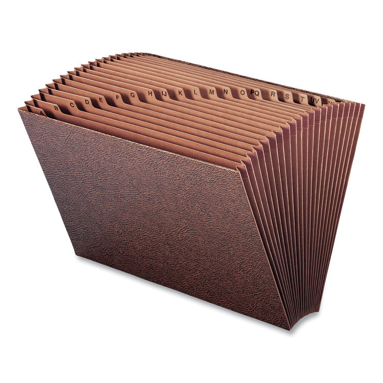 Smead - TUFF Expanding Open-Top Stadium File, 21 Sections, 1/21-Cut Tabs, Legal Size, Redrope