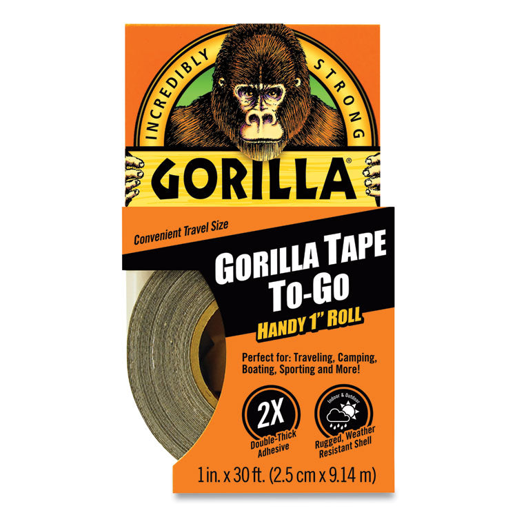 Gorilla - Gorilla Tape, 1.5" Core, 1" x 10 yds, Black