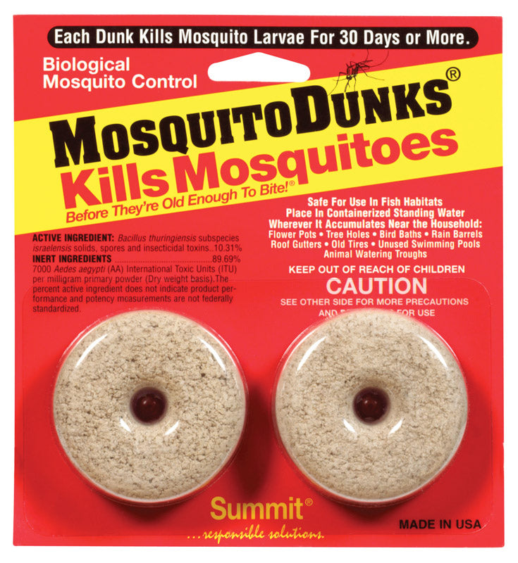 SUMMIT - Summit Mosquito Dunks Insect Repellent Solid For Mosquitoes 0.8 oz