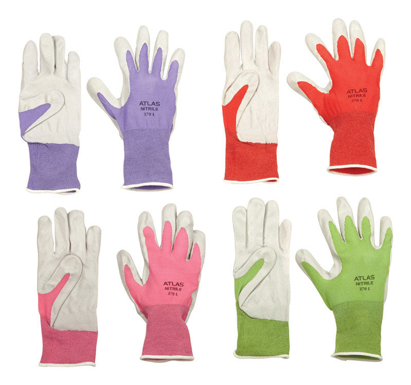 ATLAS - Atlas Unisex Indoor/Outdoor Coated Gloves Assorted S 1 pair - Case of 4