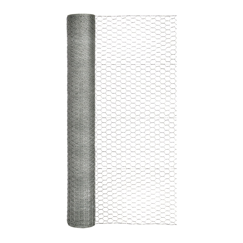 GARDEN CRAFT - Garden Craft 48 in. H X 150 ft. L Galvanized Steel Poultry Netting 1 in.