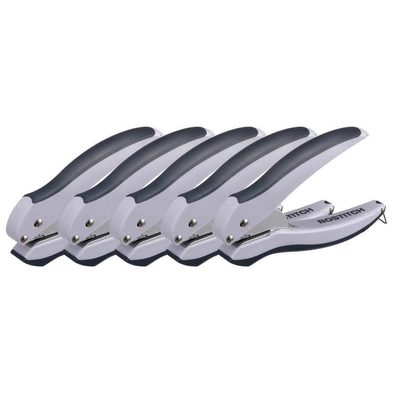 BOSTITCH - EZ Squeeze™ 1-Hole Punch, Gray, Pack of 5