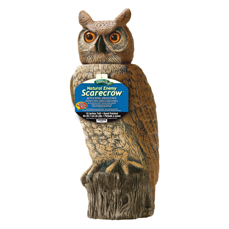 DALEN - Dalen Scarecrow Rotating-Head Owl Animal Repellent Decoy For All Pests