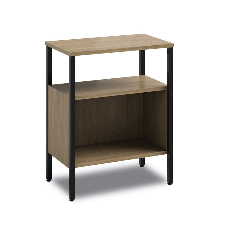 Safco - Simple Storage, Two-Shelf, 23.5w x 14d x 29.6h, Walnut