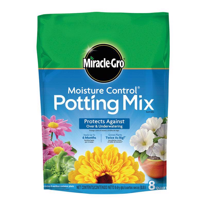 MIRACLE-GRO - Miracle-Gro Moisture Control Flower and Plant Potting Mix 8 qt