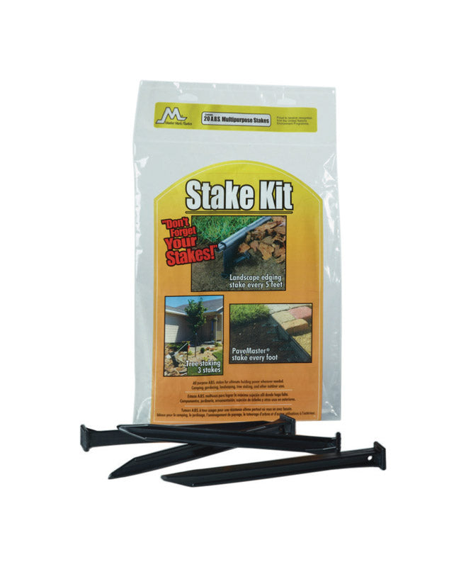 MASTER MARK - Master Mark 10 in. H Plastic Black Stake Kit [12109]
