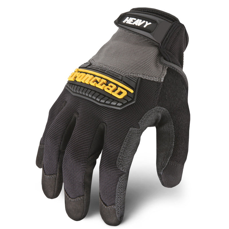 IRONCLAD - Ironclad Men's Heavy Duty Gloves Black/Gray L 1 pair