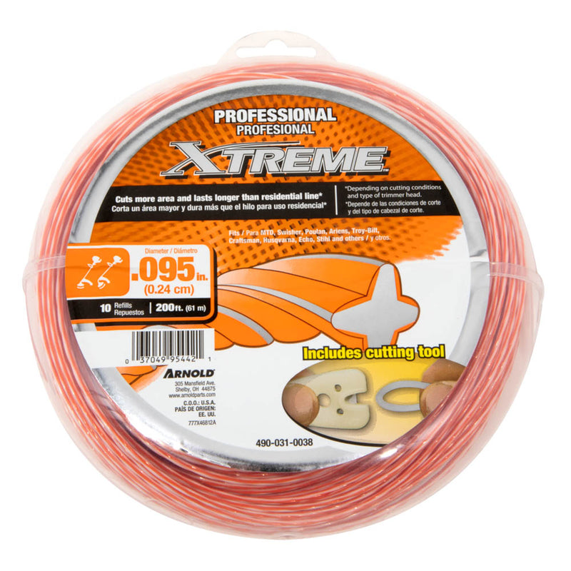 ARNOLD - Arnold Xtreme Professional Grade 0.095 in. D X 200 ft. L Trimmer Line