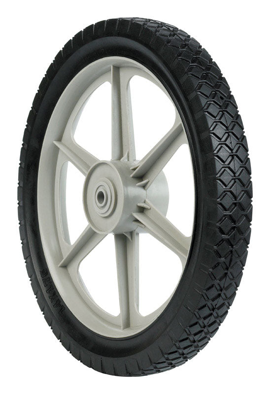 ARNOLD - Arnold 1.75 in. W X 14 in. D Plastic Lawn Mower Replacement Wheel 60 lb