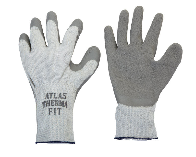 ATLAS - Atlas Therma Fit Unisex Indoor/Outdoor Cold Weather Work Gloves Gray L 1 pair