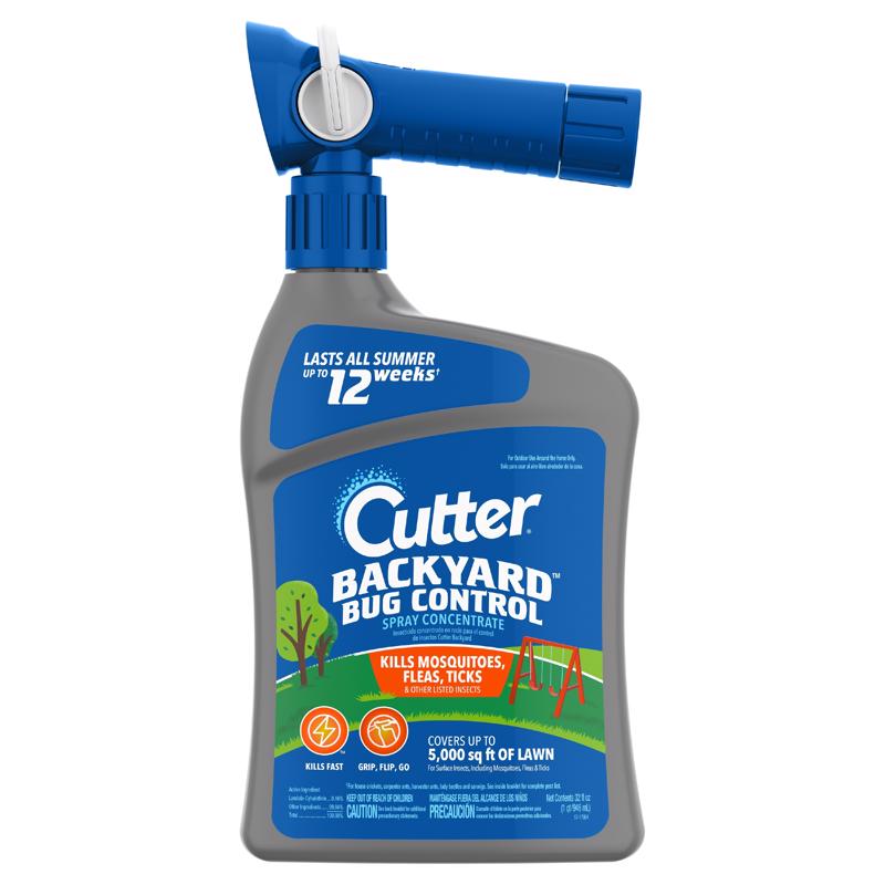 CUTTER - Cutter Backyard Bug Control Insect Killer Liquid Concentrate 32 oz - Case of 6