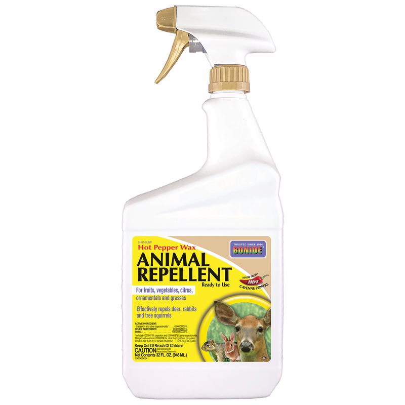 BONIDE - Bonide Hot Pepper Wax Animal Repellent Spray For Most Animal Types 32 oz
