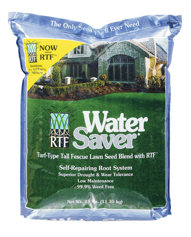 WATER SAVER - Water Saver Tall Fescue Grass Sun or Shade Grass Seed Blend 25 lb