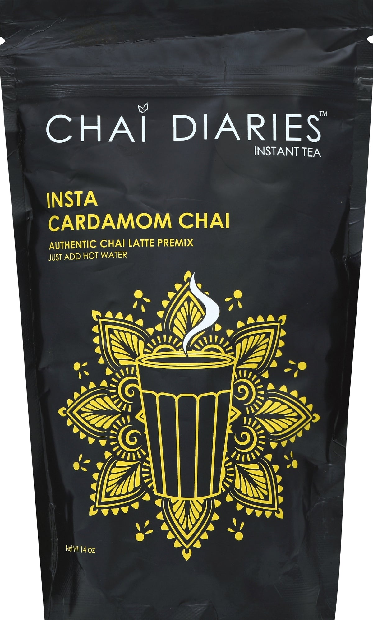 Insta Tea Chai Diaries Instant Tea Insta Cardamom Chai - Case of 6 - 14 oz