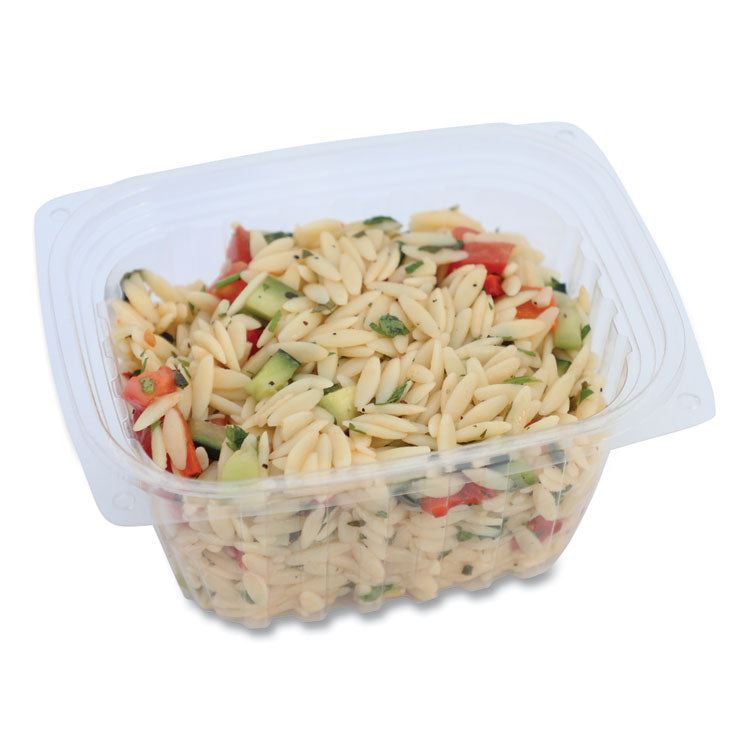 World Centric - PLA Rectangular Deli Containers, 16 oz, 4.8 x 5.9 x 2.8, Clear, Plastic, 900/Carton