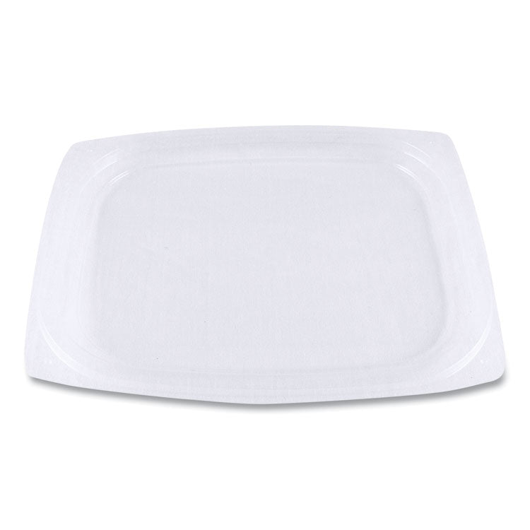 World Centric - PLA Rectangular Deli Container Lids, 4.8 x 5.9 x 0.3, Clear, Plastic, 900/Carton