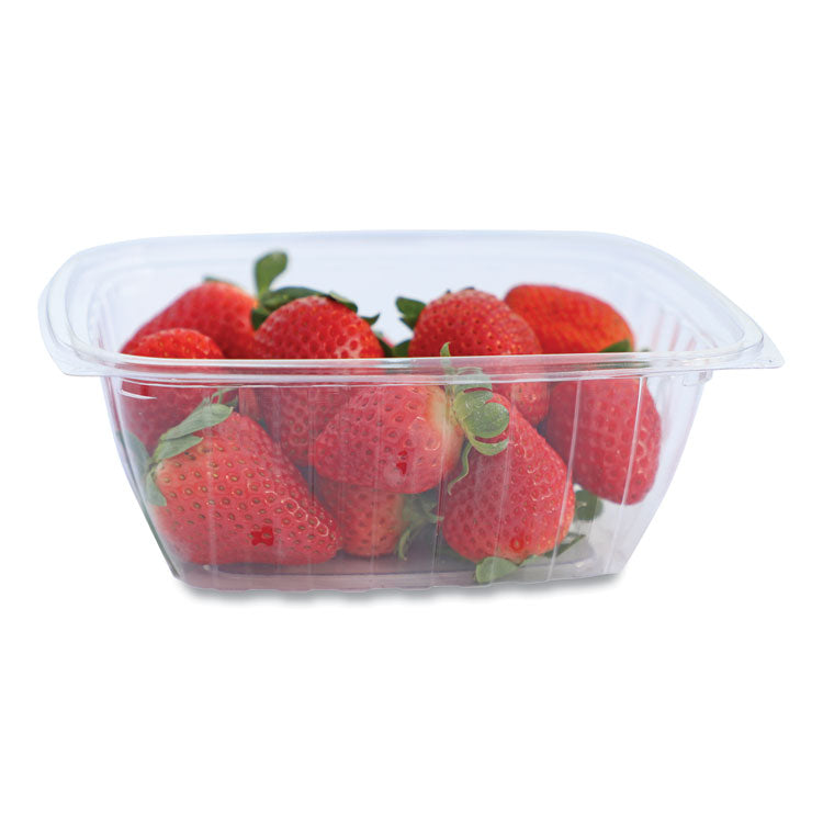 World Centric - PLA Rectangular Deli Containers, 32 oz, 6.1 x 7.6 x 2.8, Clear, Plastic, 600/Carton