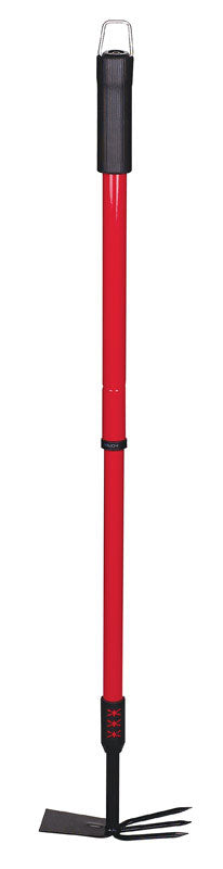 BOND - Bond 37 in. 3 Tine Steel Hoe Rake Steel Handle