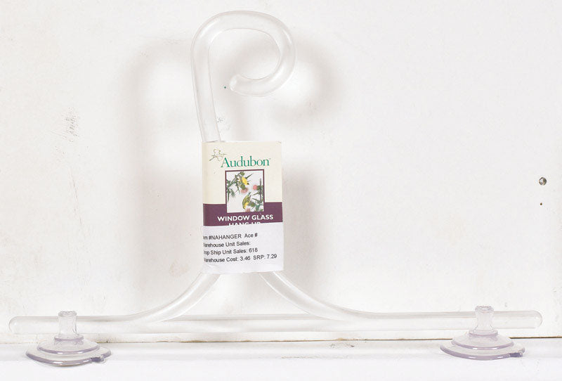 AUDUBON - Audubon Clear Glass 11.5 in. H Window Plant Hanger 1 pk