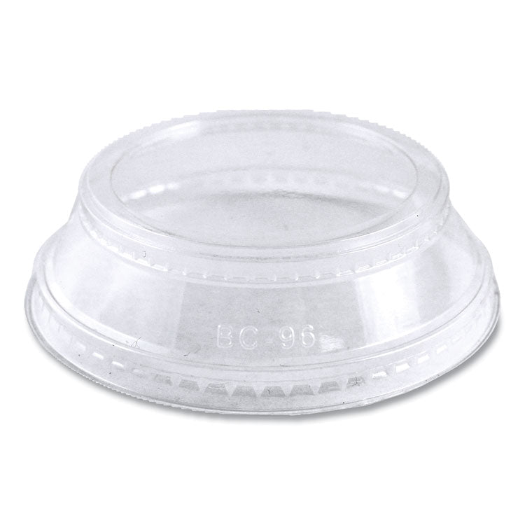 World Centric - PLA Clear Cold Cup Lids, Dome Lid, Fits 2 oz Portion Cup and 9 oz to 24 oz Cups, 1,000/Carton