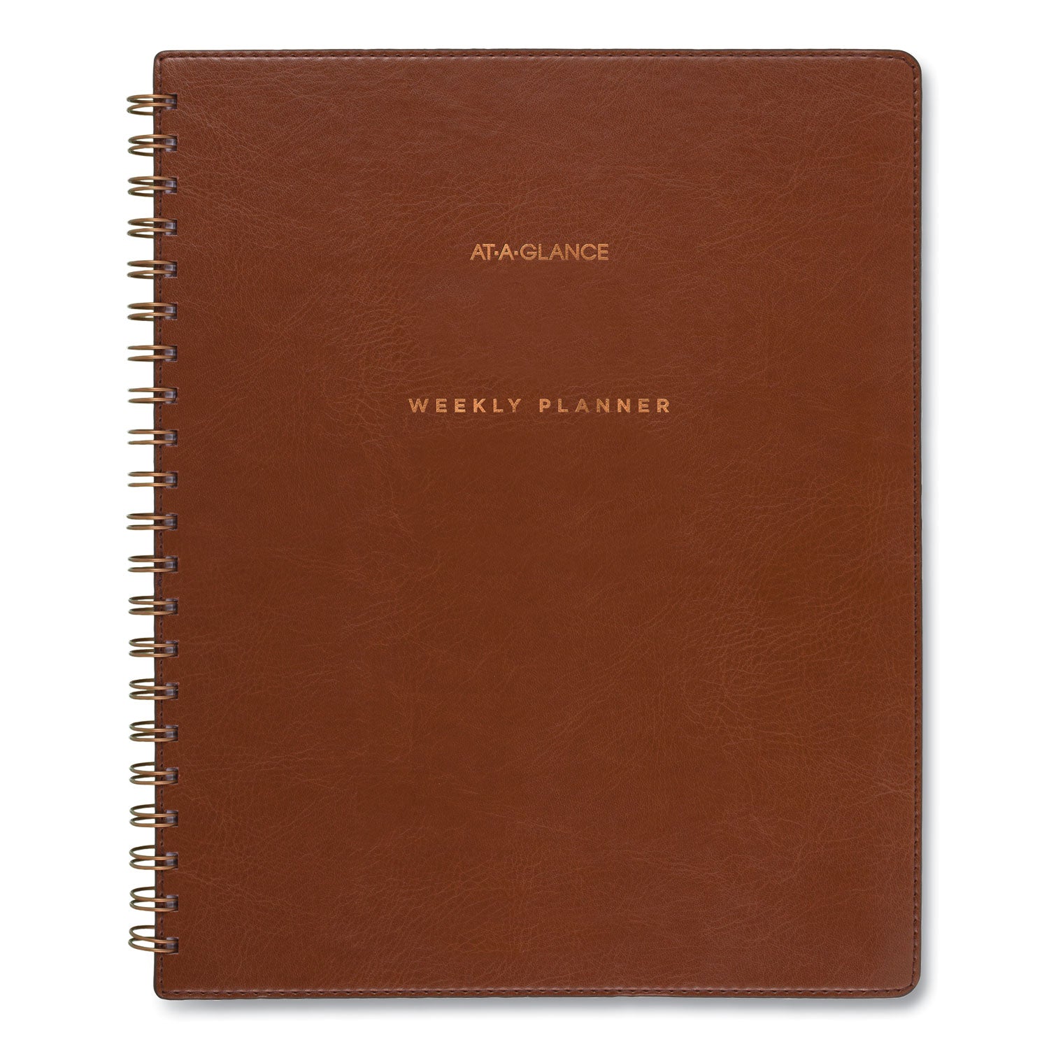 Signature Collection Academic Weekly/Monthly Planners, 11.5 x 8, Distressed Brown Cover, 13-Month: July 2025 to July 2026