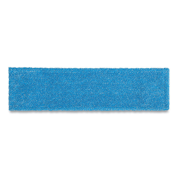 Rubbermaid Commercial - Adaptable Flat Mop Pads, Microfiber, 19.5 x 5.5, Blue