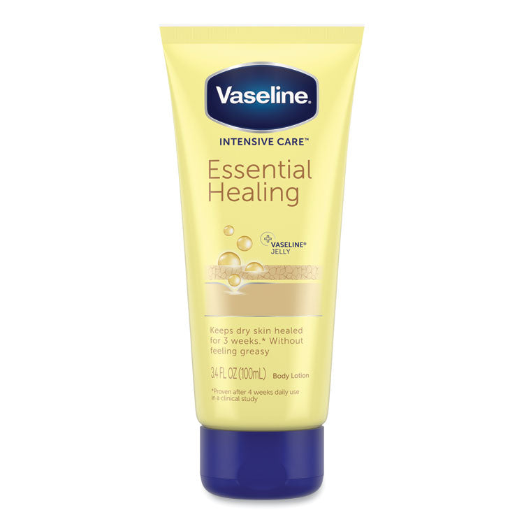 Vaseline - Intensive Care Essential Healing Body Lotion, 3.4 oz Squeeze Tube, 12/Carton