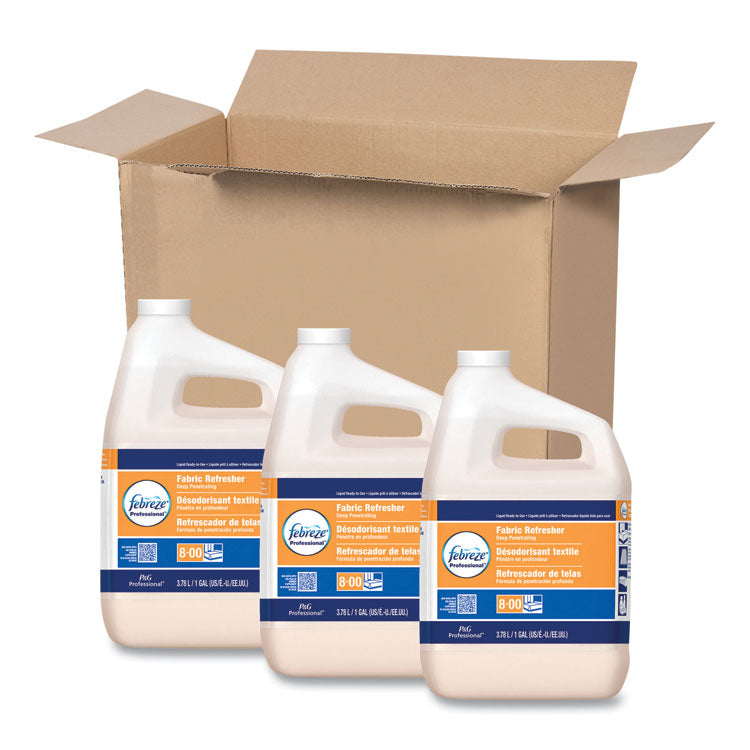 Febreze - Professional Deep Penetrating Fabric Refresher, Fresh Clean, 1 gal Bottle, 3/Carton