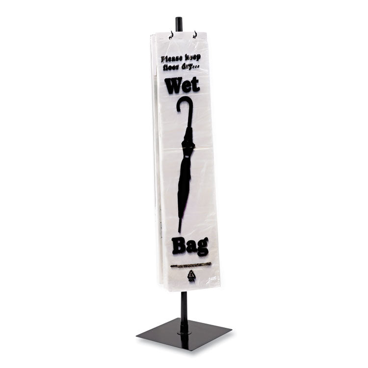Tatco - Wet Umbrella Bag Stand, Powder Coated Steel, 10w x 10d x 40h, Black