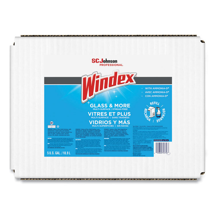 Windex - Glass Cleaner with Ammonia-D, 5 gal Bag-in-Box Dispenser