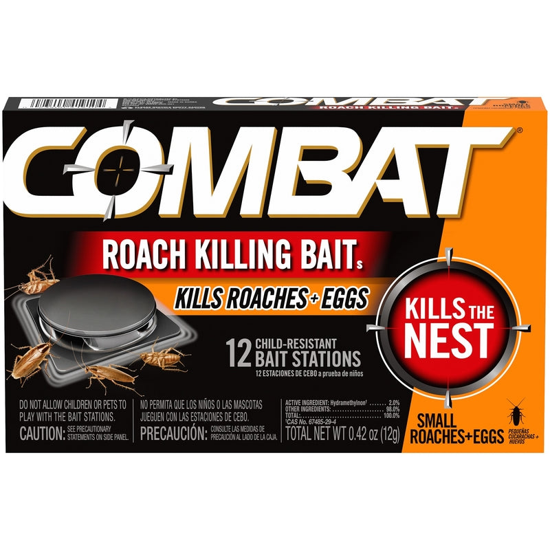 COMBAT - Combat Source Roach Bait Station 12 pk - Case of 12