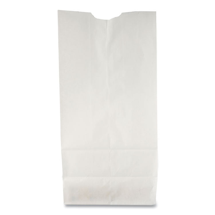 General - Grocery Paper Bags, 35 lb Capacity, #6, 6" x 3.63" x 11.06", White, 500 Bags