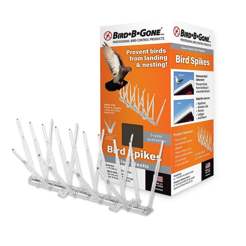 BIRD-B-GONE - Bird-B-Gone Bird Repelling Spikes For Assorted Species 1 pk [MM2000-5/6]