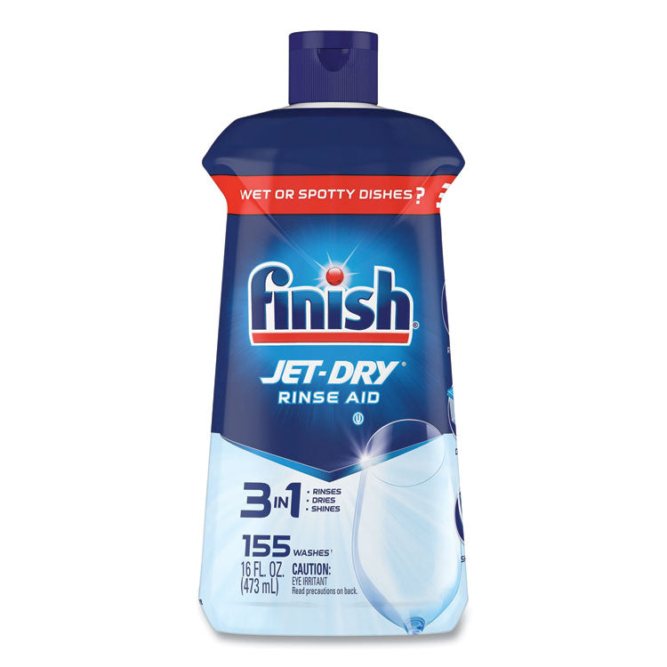 FINISH - Jet-Dry Rinse Agent, 16 oz Bottle, 6/Carton
