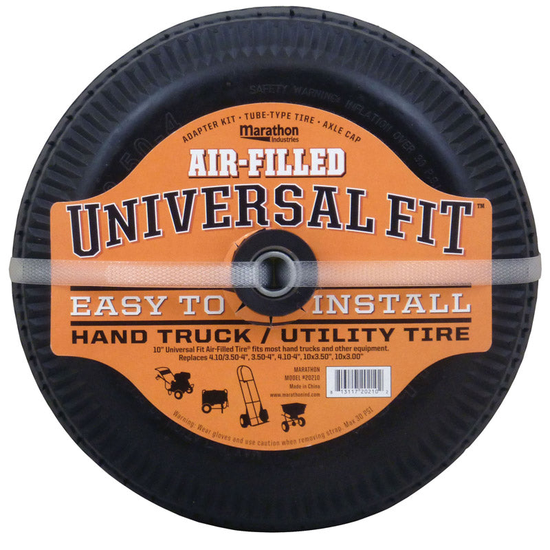 MARATHON - Marathon Universal Fit 4 in. D X 10 in. D 300 lb. cap. Offset Hand Truck Tire Rubber 1 pk