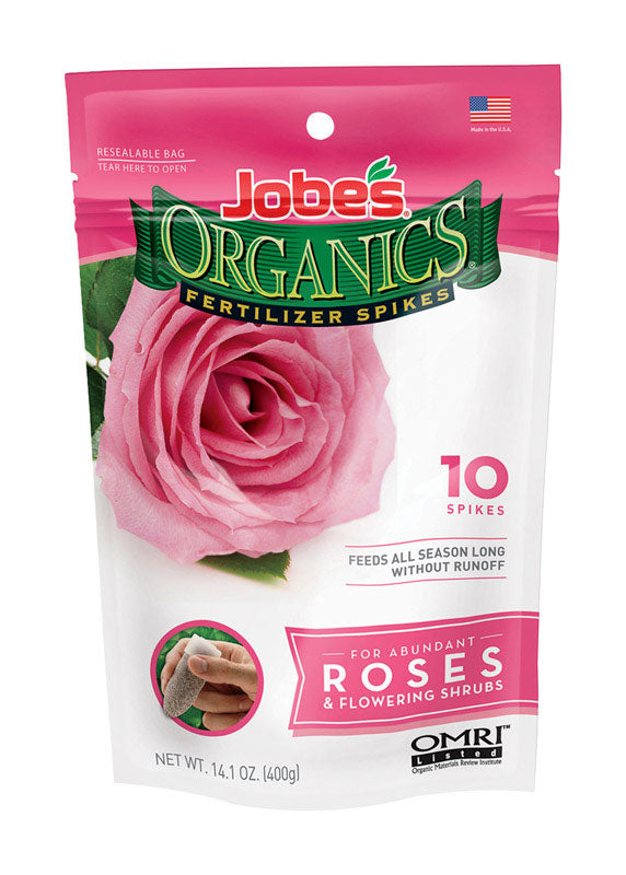 JOBES - Jobe's Organic Spikes Roses Root Feeder 14.1 oz