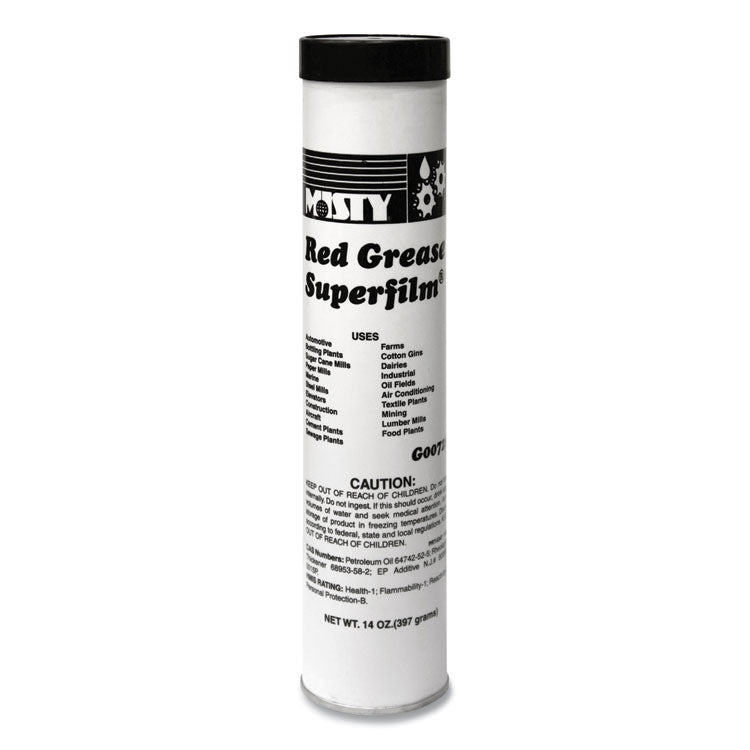 Misty - NLGI #2 Red Grease, 14 oz Tube, 48/Carton