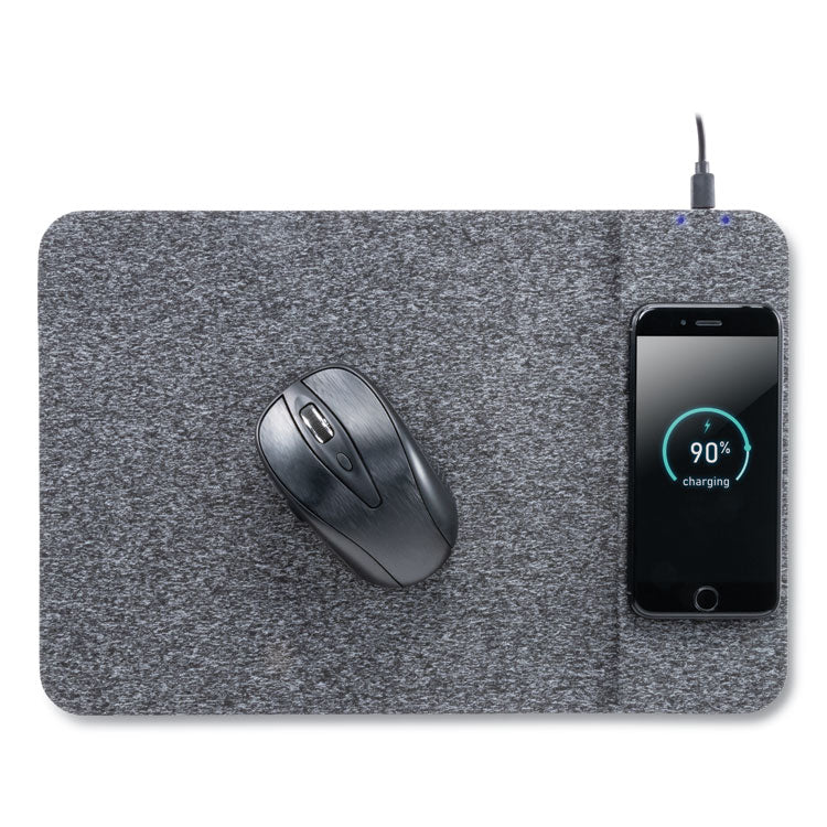 Allsop - Powertrack Wireless Charging Mouse Pad, 13 x 8.75, Gray