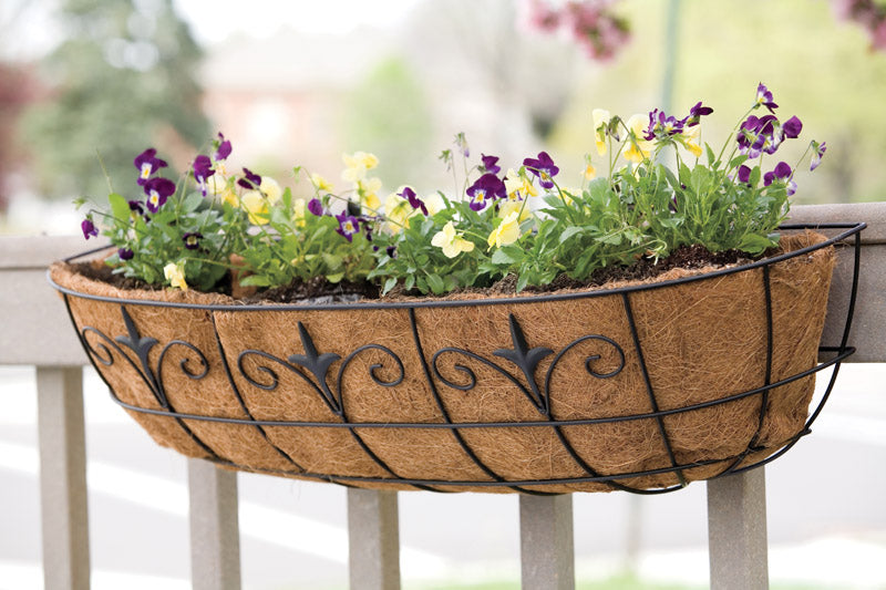 LIVING ACCENTS - Living Accents Steel Window Planter: Stacking Planter Black