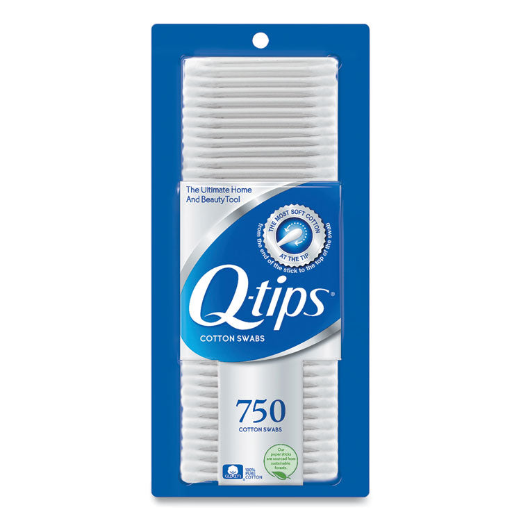 Q-tips - Cotton Swabs, 750/Pack, 12/Carton