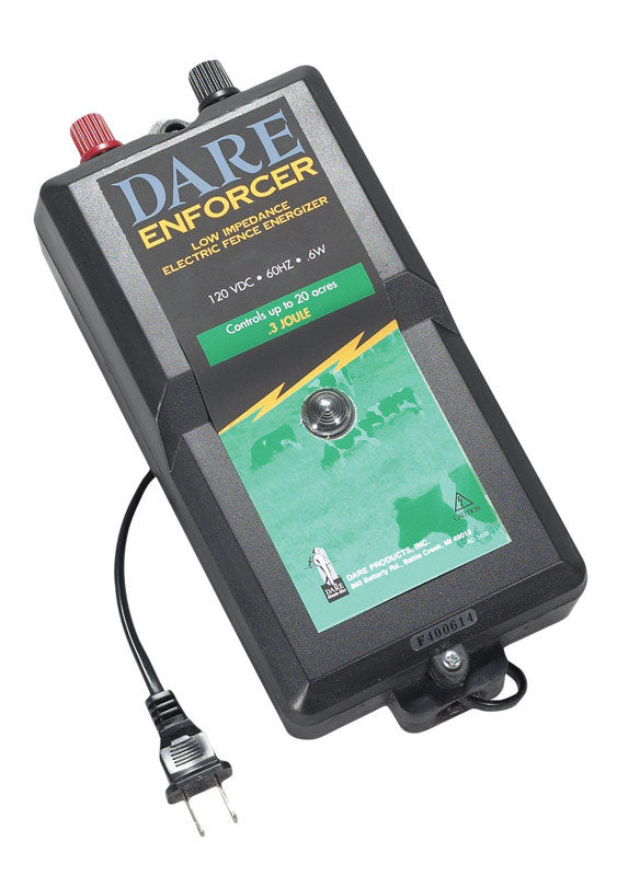 DARE - Dare Enforcer Series 110 V Electric-Powered Fence Energizer 20 acre Black