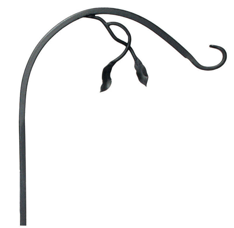 PANACEA - Panacea Black Steel 48 in. H Leaf and Vine Plant Hook 1 pk