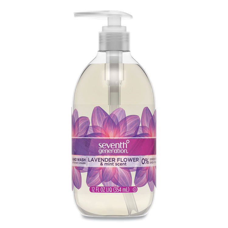 Seventh Generation - Natural Hand Wash, Lavender Flower and Mint, 12 oz Pump Bottle, 8/Carton