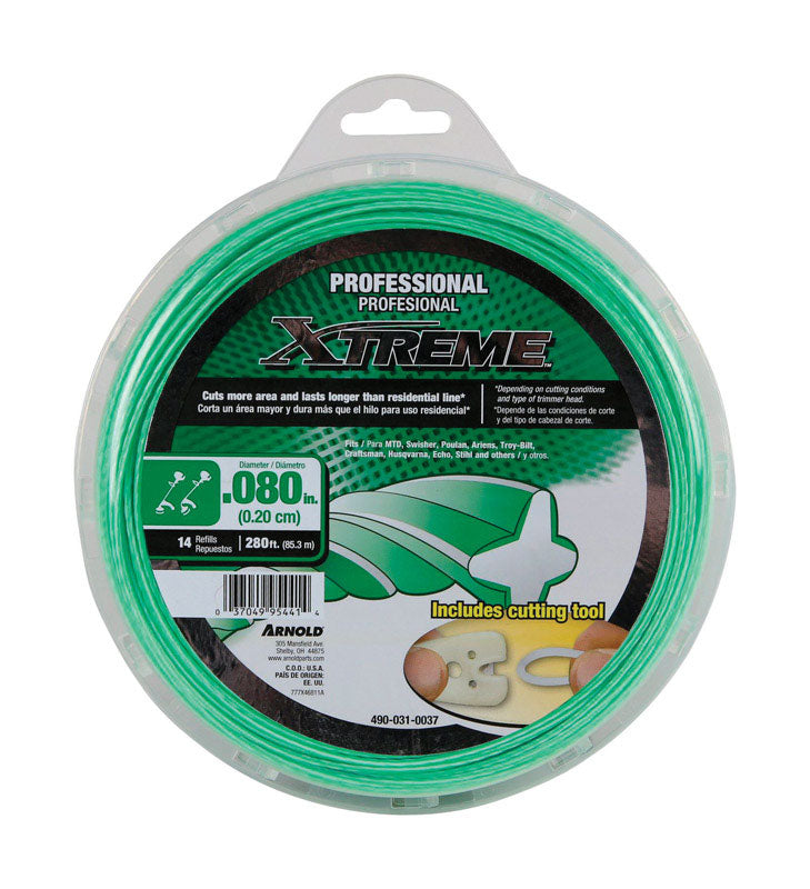 ARNOLD - Arnold Xtreme Professional Grade 0.080 in. D X 280 ft. L Trimmer Line