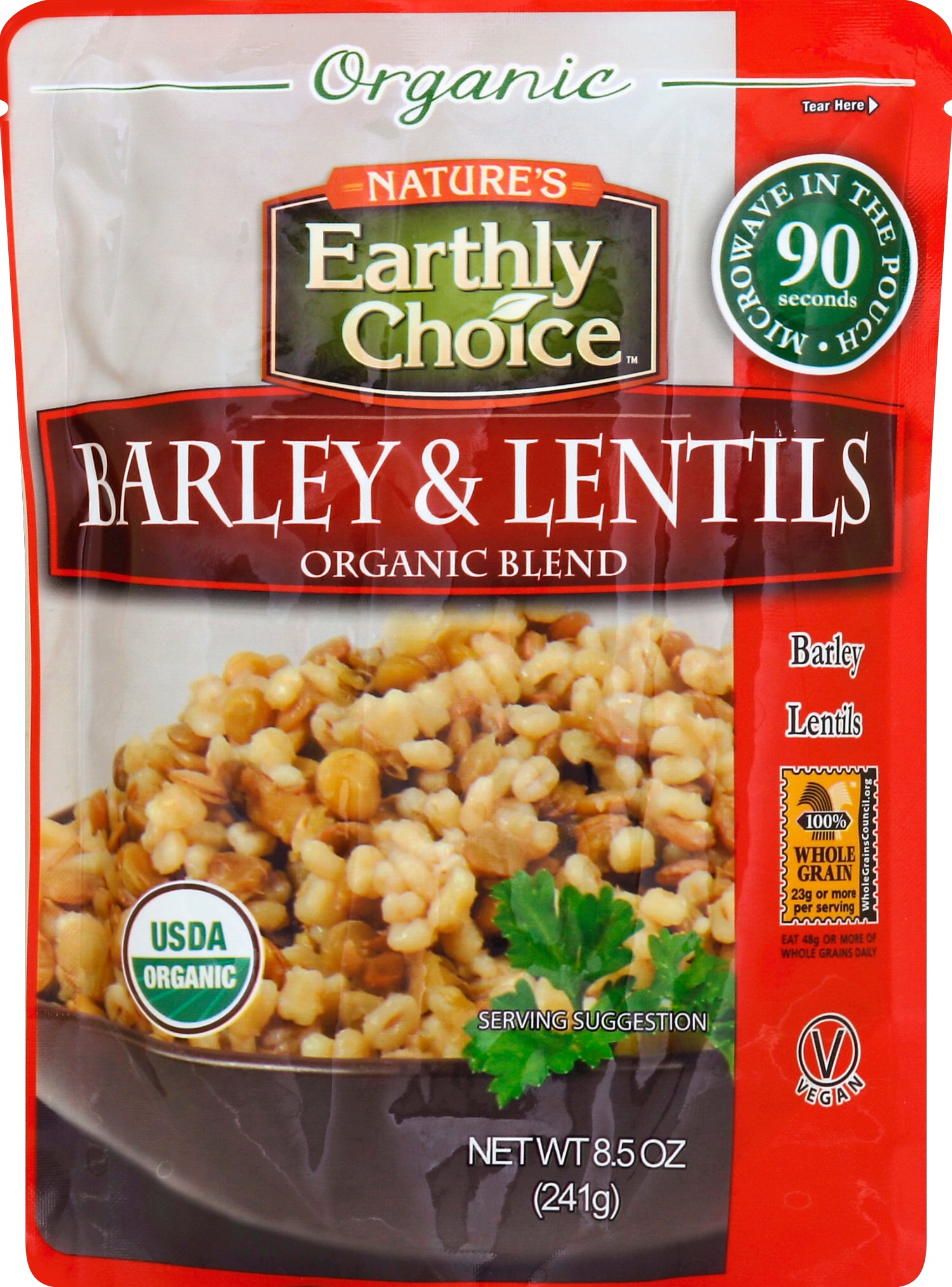 Nature's Earthly Choice Barley & Lentils 8.5 oz - Case of 6