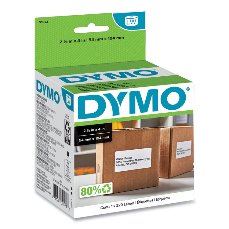 DYMO - LabelWriter Shipping Labels, 2.12" x 4", White, 220 Labels/Roll (4901104)